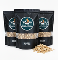Räucherspäne Probierpaket - 3 Sorten - 3x600 g