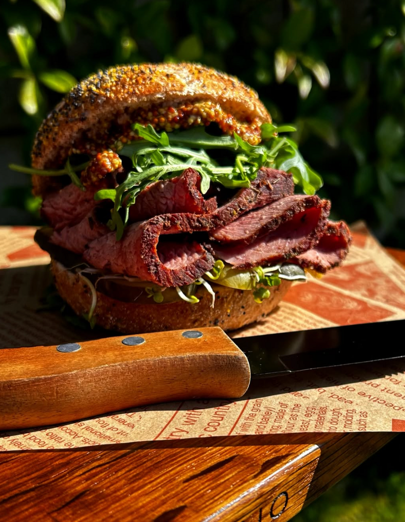Pastrami vom Maminha, geräuchert mit Whiskyfassholz
